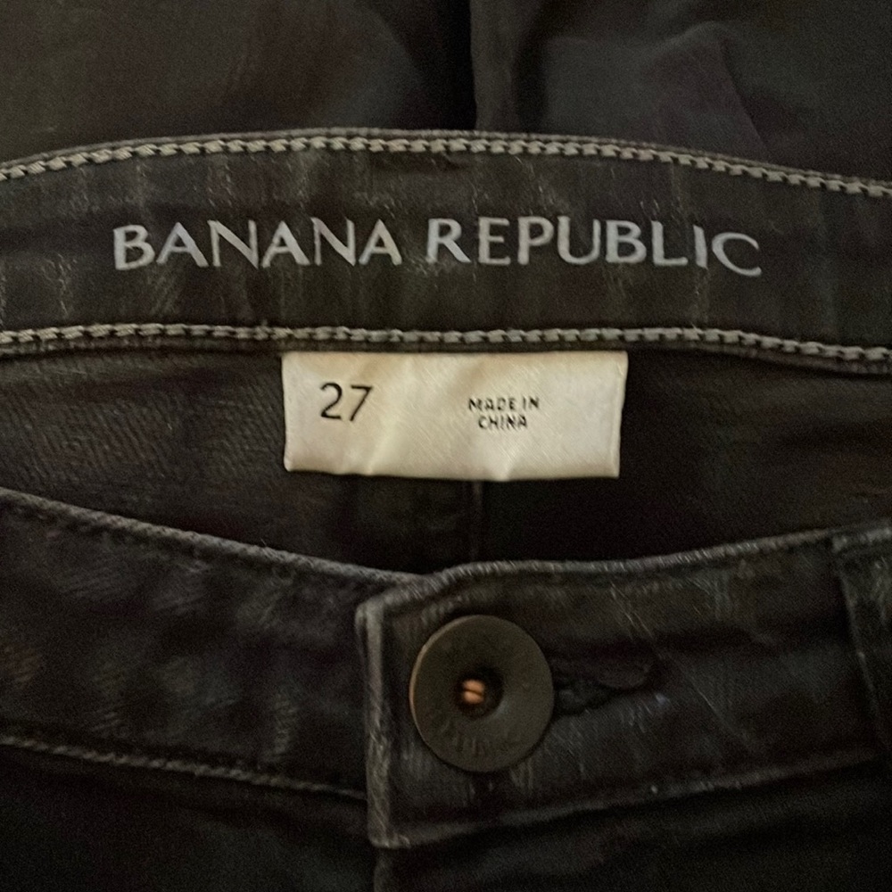 Banana Republic Black Jeans Sz 27 soft stretchy pants